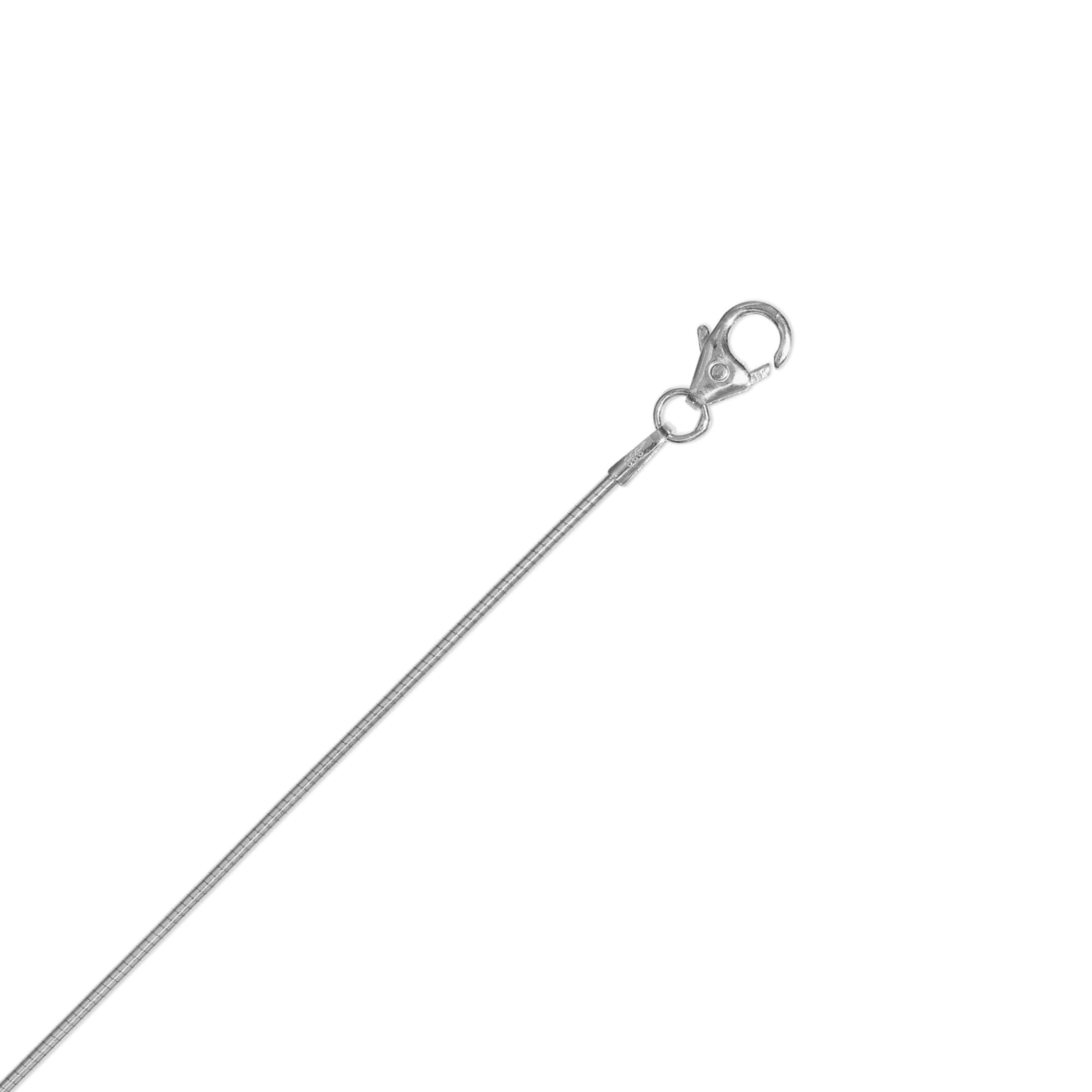 Goldkette ONE ELEMENT "Halskette Tonda rund Reif aus 333 Weißgold Ø 1 mm" Gr. 50, silber, Halsketten, Damen, 50, Gold Weißgold 333, Gold, Weißgold 333, Goldkette, Damen Gold Schmuck Tonda rund Reif