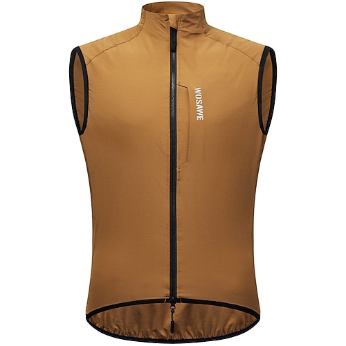Herren Damen Fahrradweste Ärmellos Fahhrad Weste / Gilet Oberteil mit 3 Gesäßtaschen Mountainbike MTB Straßenradsport Wasserdicht Winddicht Reflektierende Streifen Sport Schwarz Gelb Grau Bekleidung Image
