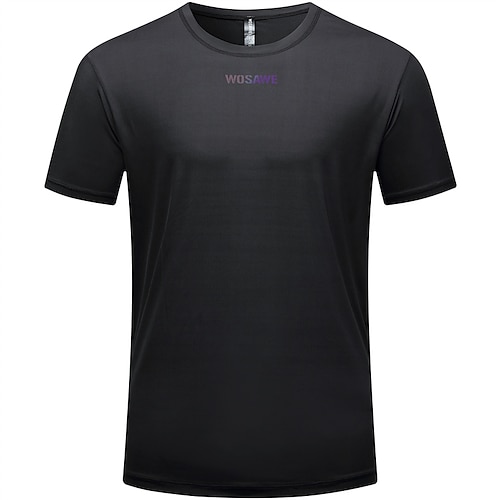 Herren Damen Radtrikot Buchstaben Zahlen Kurzarm Fahhrad T-Shirt Trikot Oberteil mit 3 Gesäßtaschen Mountainbike MTB Schnelltrocknend Atmungsaktiv Sport Schwarz Weiß Grün Bekleidung Image