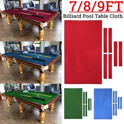 7/8/9FT Pool Table Felt Replacement Mat Premium & Durable Billiard Tablecloth Professional Billiard