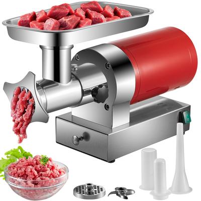 Electric Meat Grinder, Meat Grinder Machine, Sausage Kit Set Meat Grinder Heavy Duty, Home Kitchen & Commercial Use Red