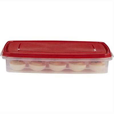 TEMU 1pc Egg Reusable Plastic Container, Multipurpose, Safe, , , For Use