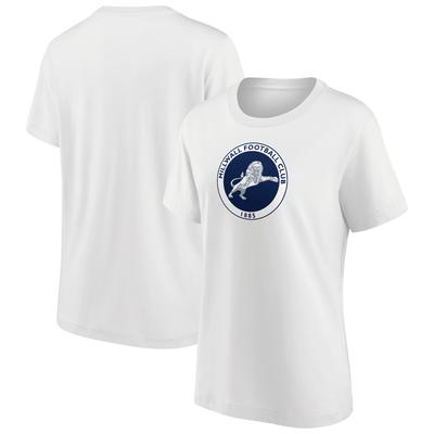 Millwall Primary Logo Grafik-T-Shirt – Weiß – Damen Image