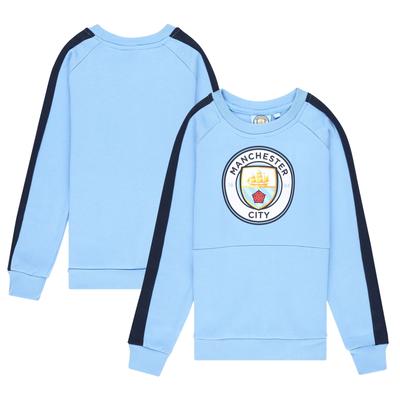 Manchester City Core Sweatshirt mit großem Wappen – Himmelblau – Kinder Image