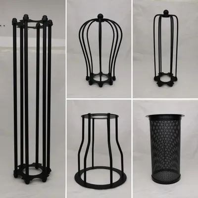 6 Styles Black Finished Iron Cage Lampshade Hot-selling Vintage DIY Shade Industrial Retro Metal