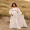 Bohemian Photo Shooting Pregnancy Dress Comfortable Maternity Wear Linen Cotton Retro Off Shoulder