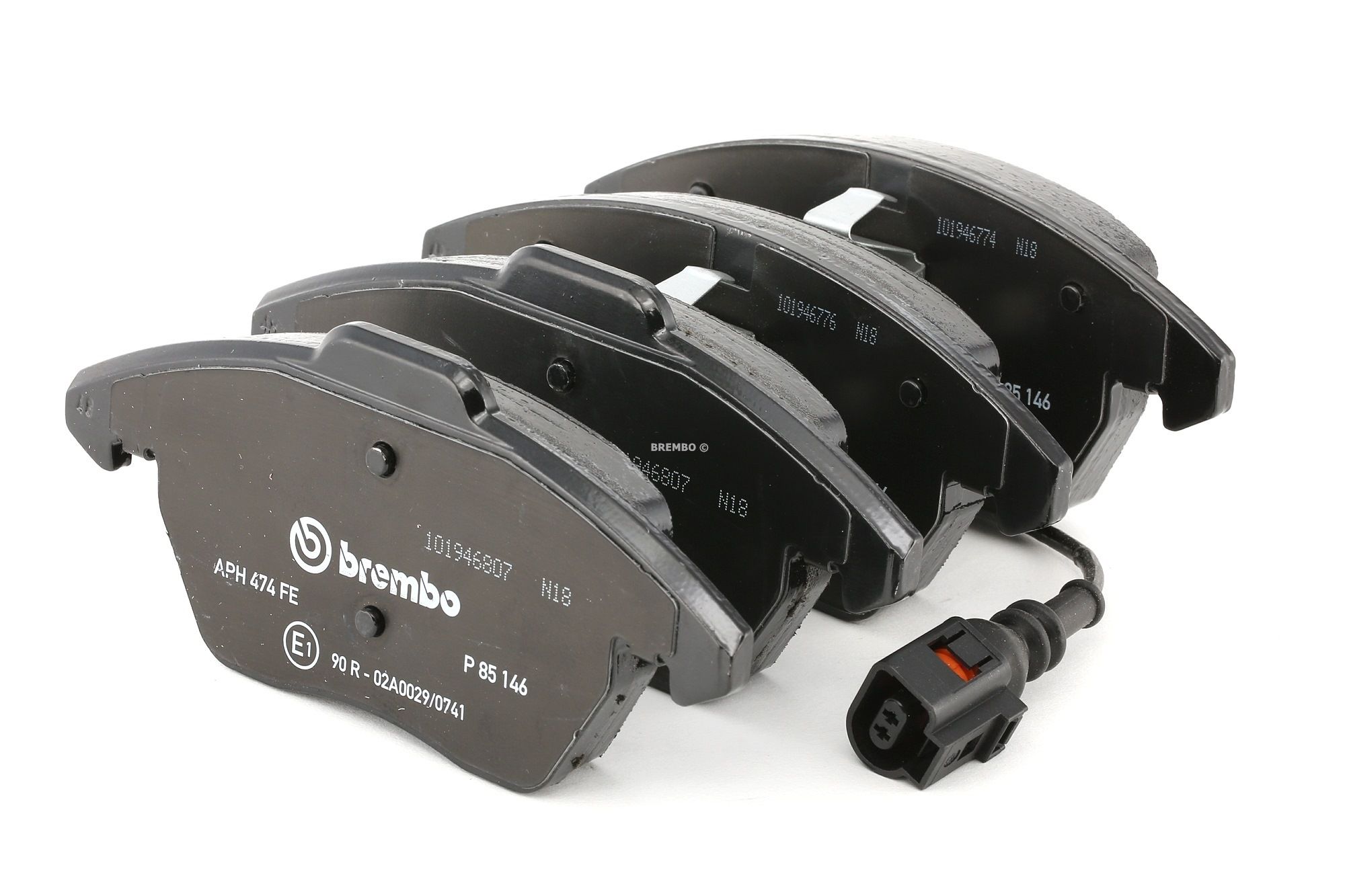 BREMBO Bremsbelagsatz VW,AUDI,SKODA P 85 146 JZW698302BH,3C0698151J,8J0698151 JZW698151B,3C0698151P,3CO698151J,JZW698302BA,JZW698302CN,L3C0698151C