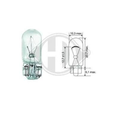 DIEDERICHS Glühlampe, Blinkleuchte VW,MERCEDES-BENZ,AUDI LID10078 1297700611,1608386380,6501220295 Y045814612XB,84058228,N07260101225064,120941000 Image