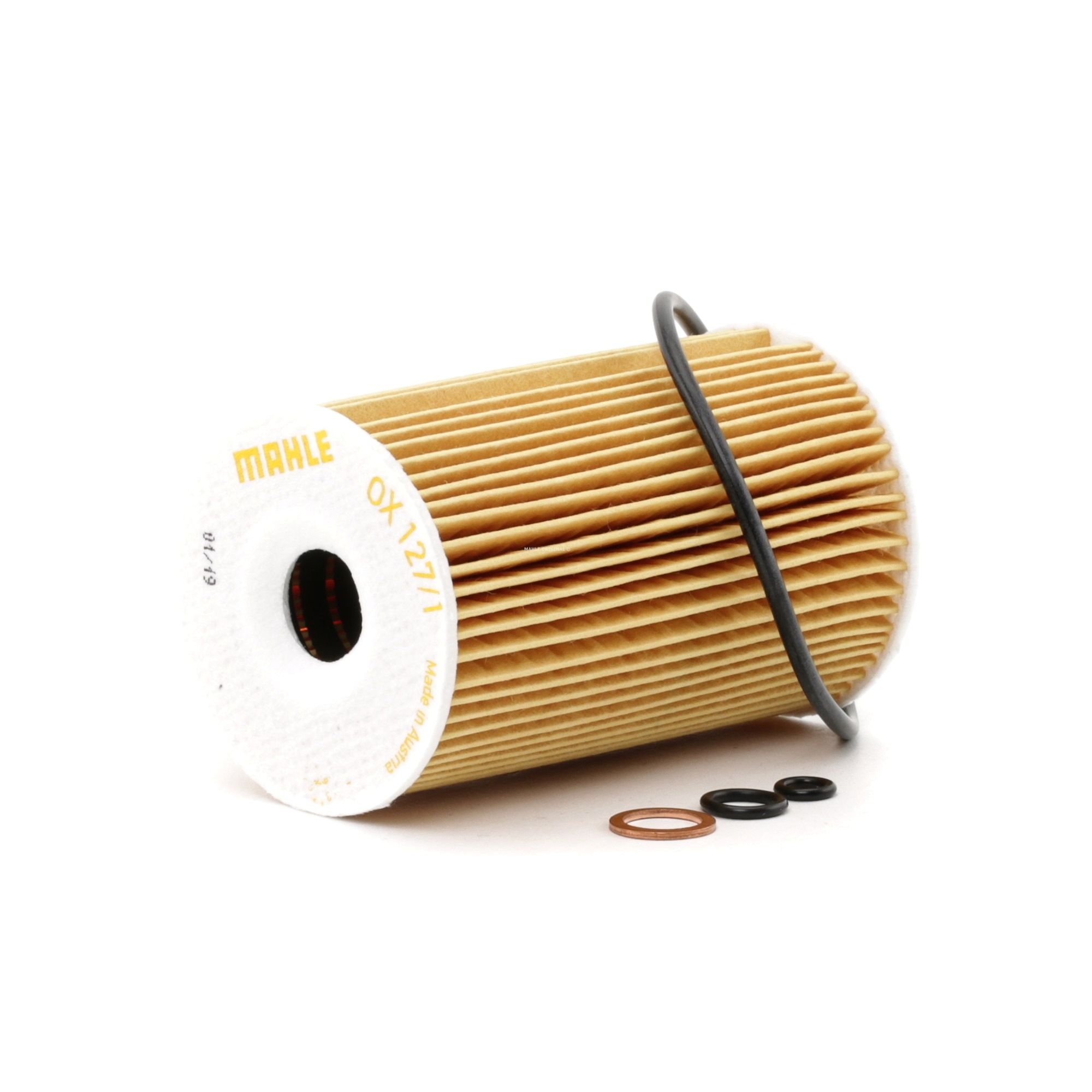 MAHLE Ölfilter BMW,MINI,BERTONE OX 127/1D 1716192,79636648,11421716121 Motorölfilter,Filter für Öl 1432097,7619318,OX1271DECO,11421432097 Image