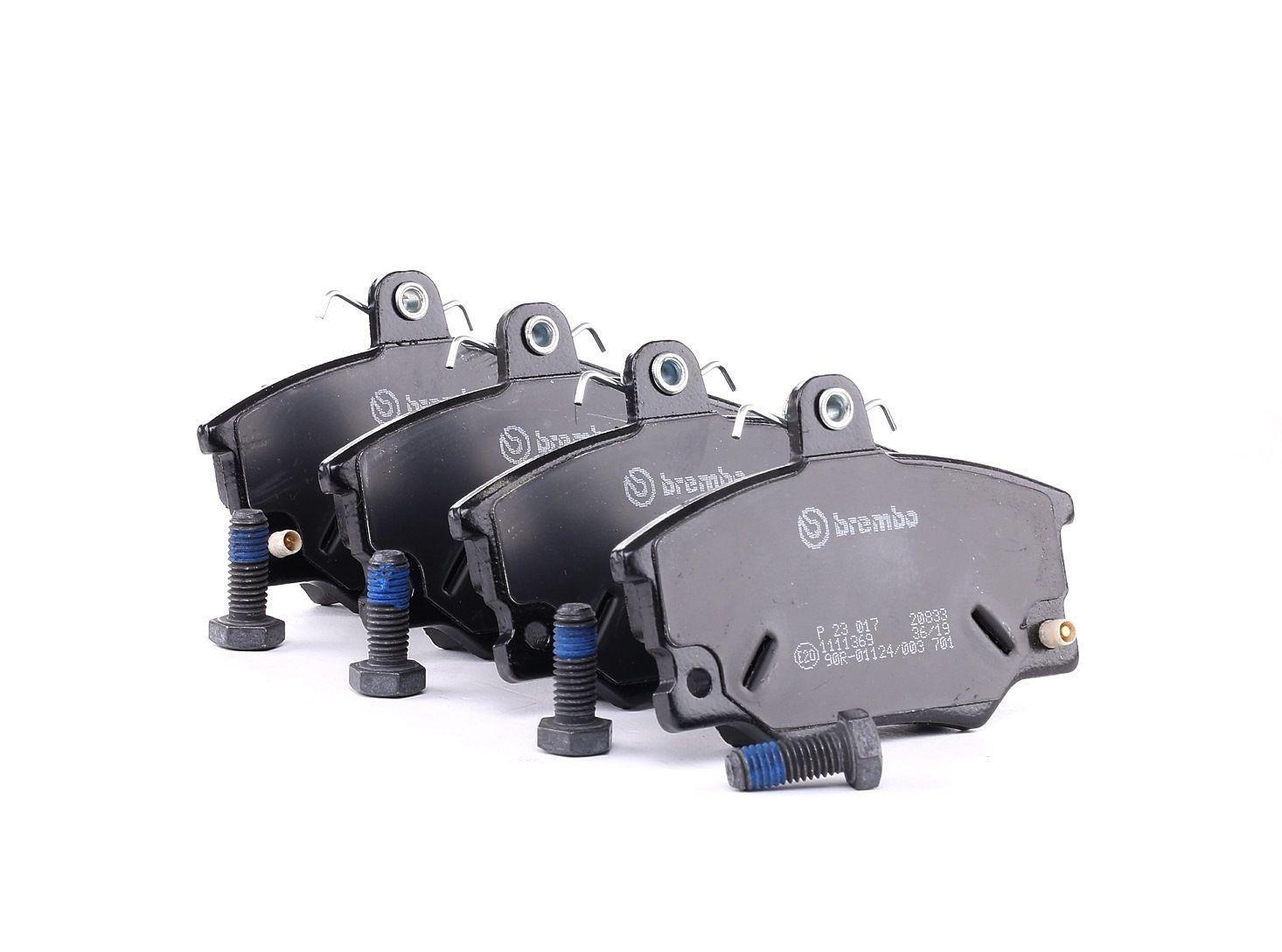 BREMBO Bremsbelagsatz FIAT,ALFA ROMEO,ABARTH P 23 017 790362,791449,792043 5892727,77362268,5888575,5983948,5892732,5889089,792698,9938853,4434879