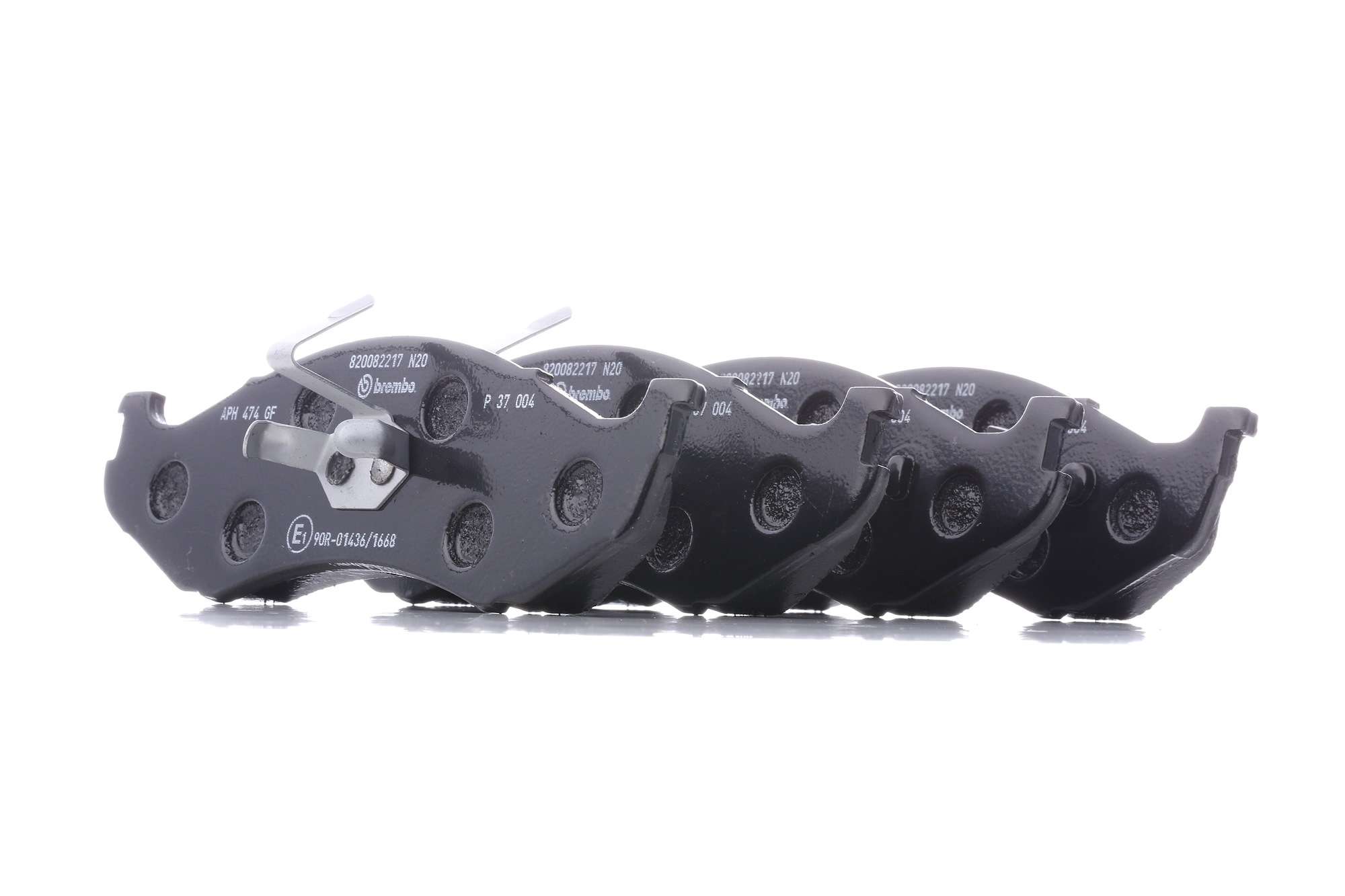 BREMBO Bremsbelagsatz KIA,JEEP P 37 004 7507AD477,7507D477,04778058 0K5533323Z,4883344AD,04778058AB,05252531,4713175,4778058AC,4883344AB,4883344AC