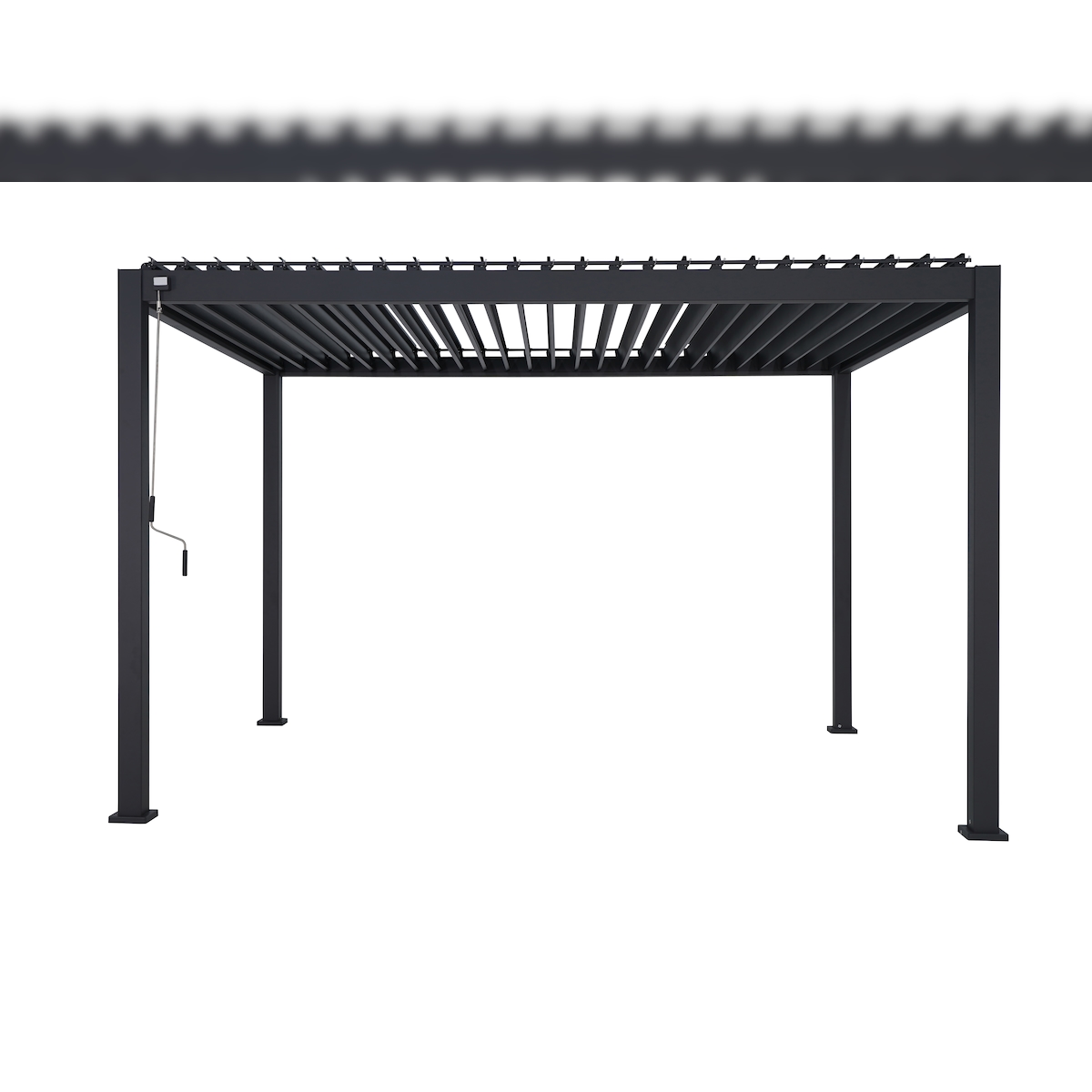 Leco Lamellenpergola DELUXE 3x4m anthrazit Image