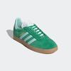 Sneaker ADIDAS ORIGINALS "GAZELLE", Gr. 38,5, grün (grün, semi flash aqua, gold metallic), Leder, Synthetik, sportlich, Schuhe Sneaker low Retrosneaker Skaterschuh
