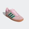 Sneaker ADIDAS ORIGINALS "GAZELLE KIDS", Gr. 36, clear pink, court grün, bliss pink, Leder, sportlich, Schuhe