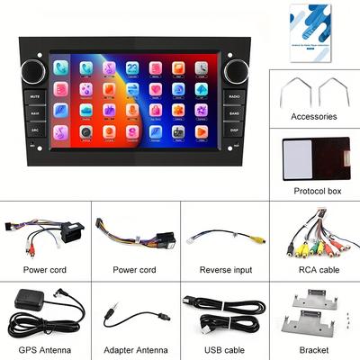 TEMU Hikity [1g+32g] For For 13 Double Din Car Gps Autoradio 7'' Hd Car Mp5 For /for Antara/for Vectra/for /for /for Ect+ahd Image