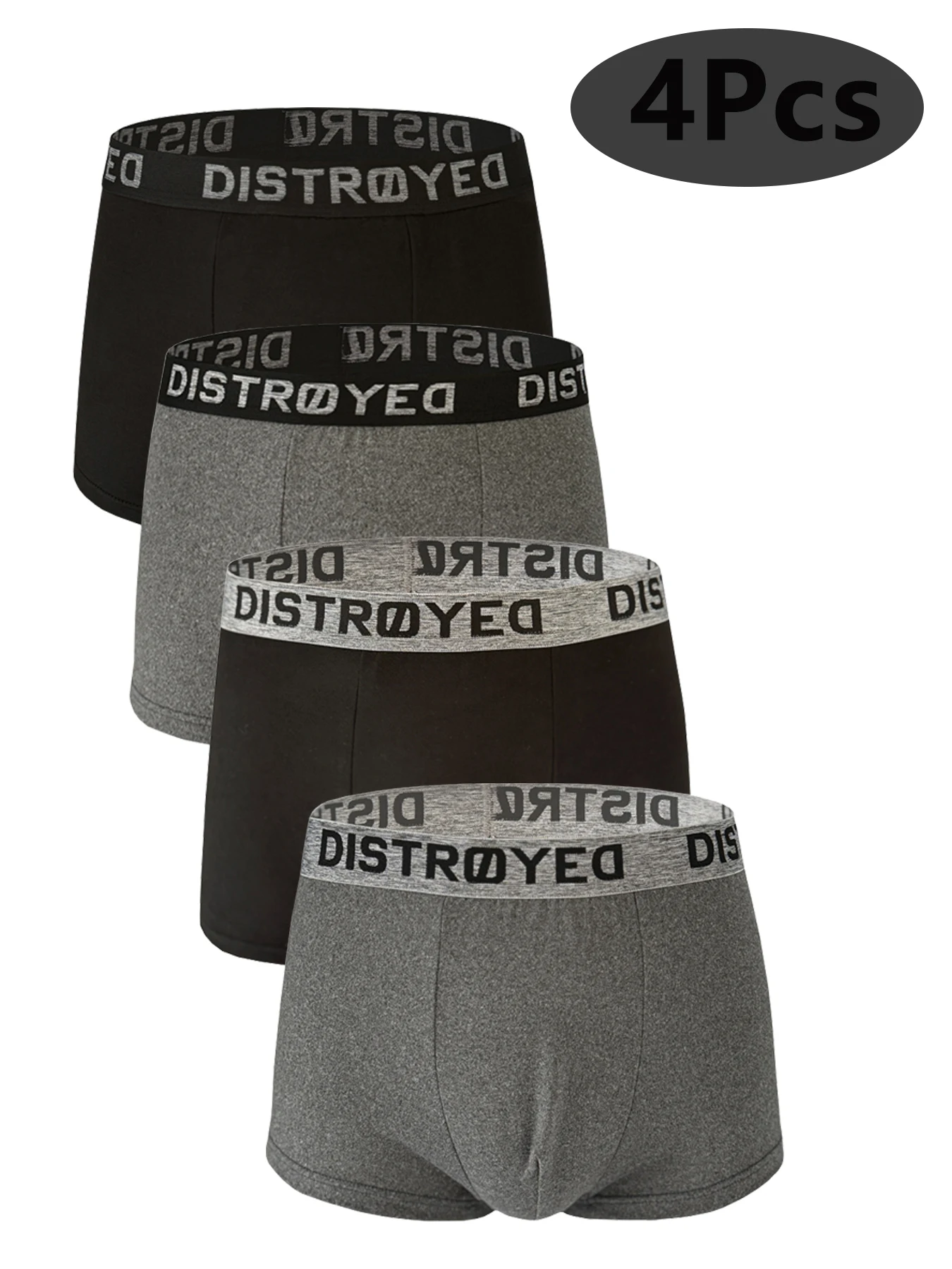 4 TEILE/SATZ Männer Boxer Ventil Herren Höschen Atmungsaktiv Sexy Männliche Boxer Solide Unterhose NEUE STIL Männer Unterwäsche Bequeme Boxer Image