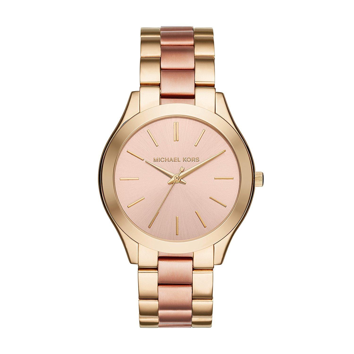 Michael Kors - Slim Runway Rose Gold Tone Womens Watch Stainless Steel - One Size | Michael Kors Sale | Discount Designer Brands