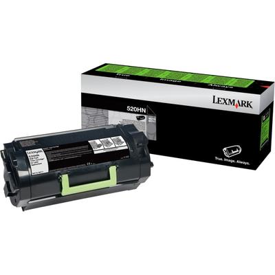 Lexmark 520Hn High Yield Laser Toner Cartridge - Black - 1 Pack - 25000 Pages