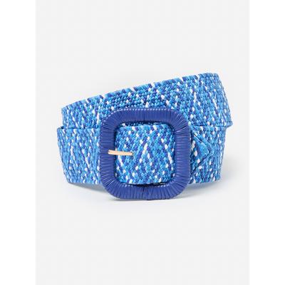 J.McLaughlin Women's Lizzie Belt in Multi Stripe Blue, Size Extra Small/Small