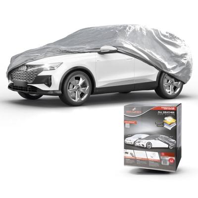 Walser - Abdeckplane Auto All Weather Basic, Autoplane Vollgarage suv Größe l, Autoabdeckung silber Image