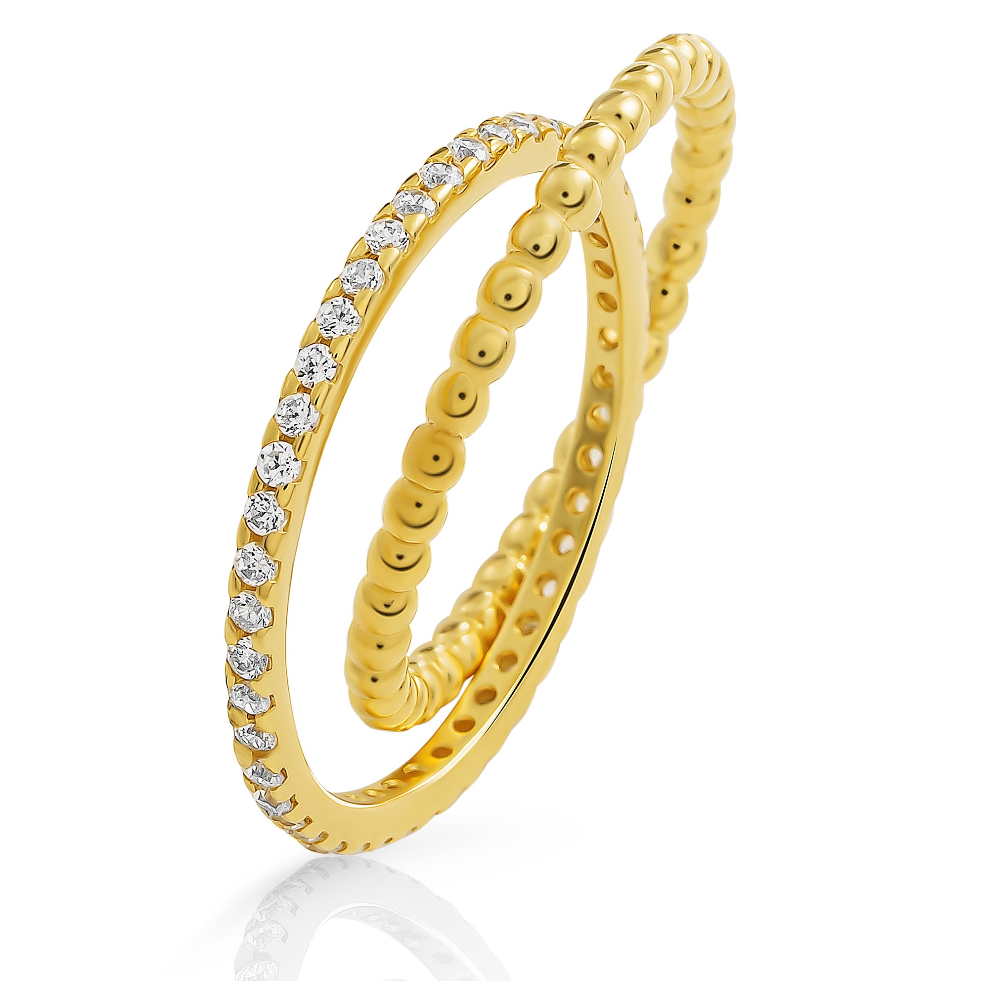 Orphelia 'Everest' Damen-Ring aus 925er Sterlingsilber – Gold ZR-7542/G