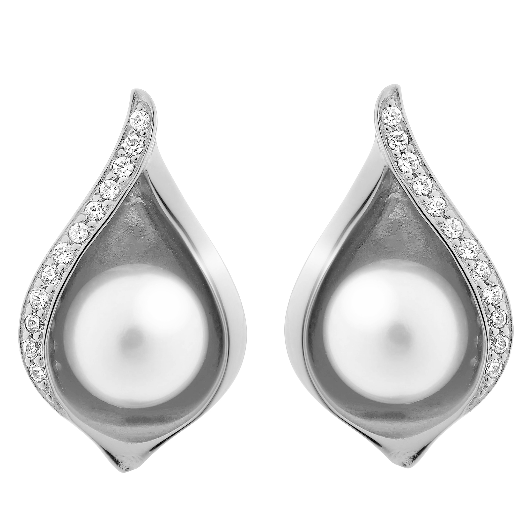 Orphelia 'Sophia' Ohrstecker für Damen, 925er Sterlingsilber – Silber ZO-7234 Image