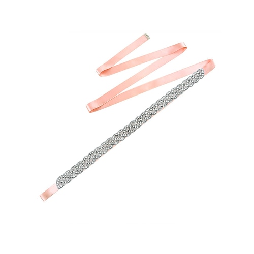 cintura da sposa con strass di cristallo – elegante cintura per abito da sposa per donna – perfetta per abiti da sposa, matrimoni e occasioni speciali