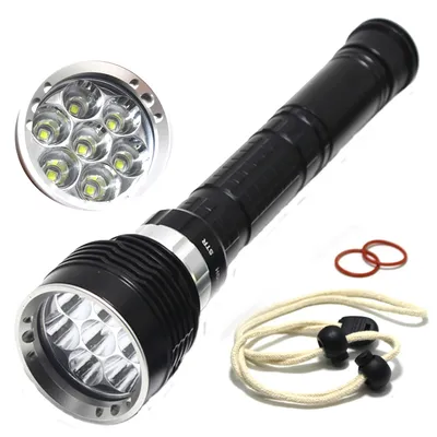 8000 Lumens Professional Diving torch T6 L2 LED Lantern 200M Underwater Scuba Dive Flashlight Lamp
