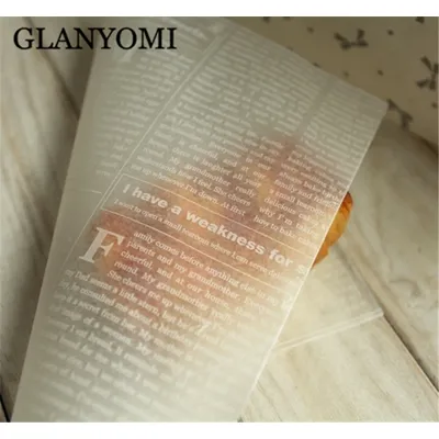 22*25cm 50Pcs Bread Cake Cookies Food Soap Wrapping Paper Christmas Packaging Butter Baking Sheet