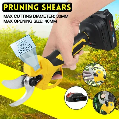 NEWONE Competible for 18V Makita wireless Fruit Pruning Shears brushless Gardening Plant Scissor LCD