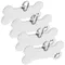 4 Pcs Pet ID Custom Dog Tag Tags Puppy Name Blank Metal Engraved for Pets Supplies Stainless Steel