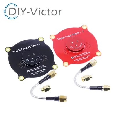 5.8GHz 9.4dBi Triple Feed Patch Antenna SMA/RP SMA Directional Circular Polarized FPV Antenna For
