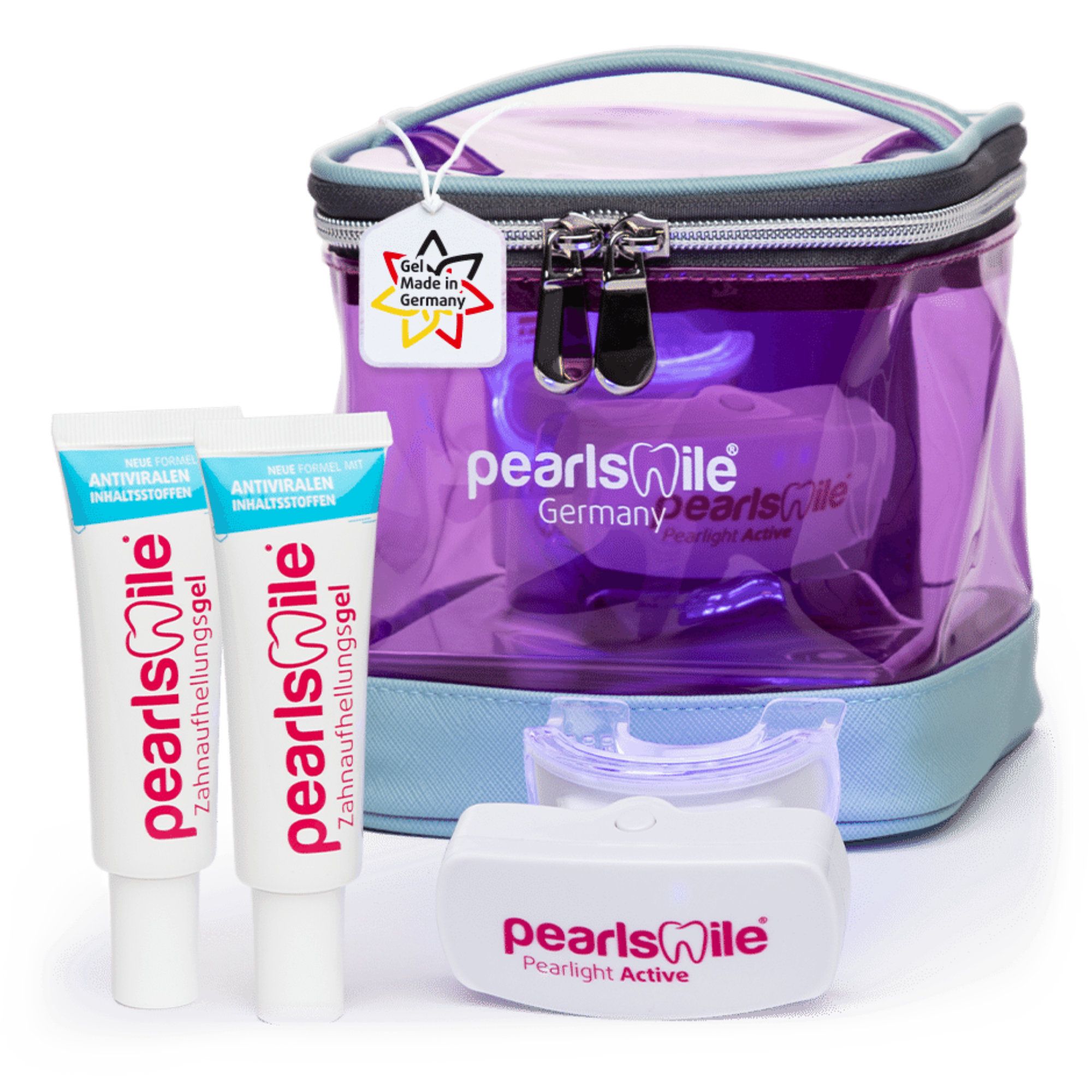 Set di sbiancamento dentale PearlSmile per due 1 pz combinato