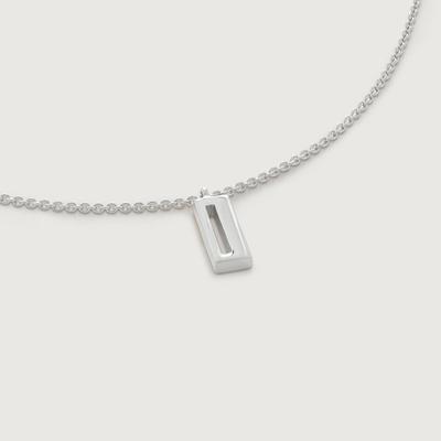 Sterling Silver Initial I Chain Necklace
