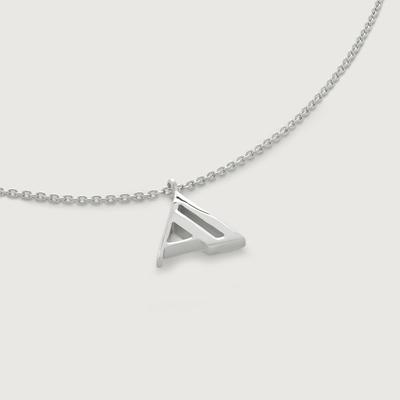 Sterling Silver Initial A Chain Necklace