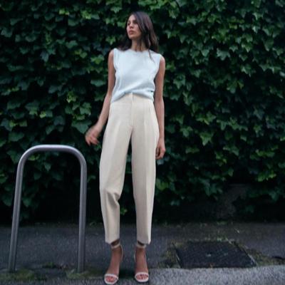 Zara Pants & Jumpsuits | Zara High Waisted Dress Pants - Plum | Color: Purple | Size: Xs