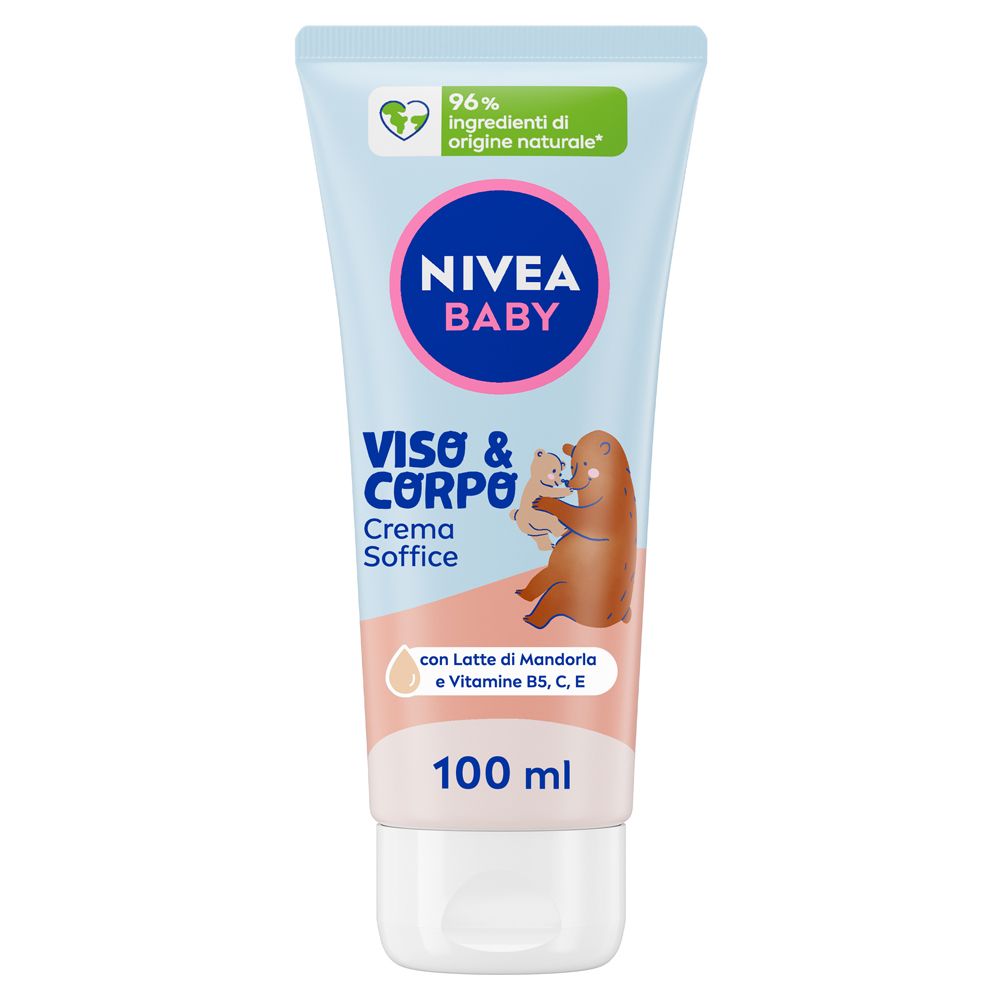 Nivea Baby Viso & Corpo Crema Soffice 100 ml, bambini corpo e viso idr