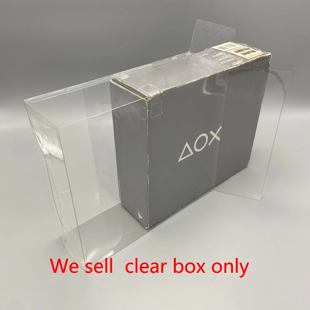 Clear transparent box For PlayStation one for PSone plastic PET Protector collection storage protective box