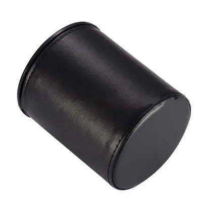 Faux Leather Flannel Dice Cup Bar KTV Entertainment Dice Cup Club Party Family Game Accessories