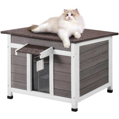 VEVOR Katzenhaus für draußen, wetterfest, Unterschlupf für Wildkatzen für mehrere Katzen, Image