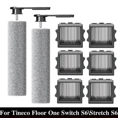Für Tineco Floor One Switch S6\Stretch S6 Teile Nass Trocken Staubsauger Verbrauchs Roller Pinsel HEPA Filter Zubehör Image
