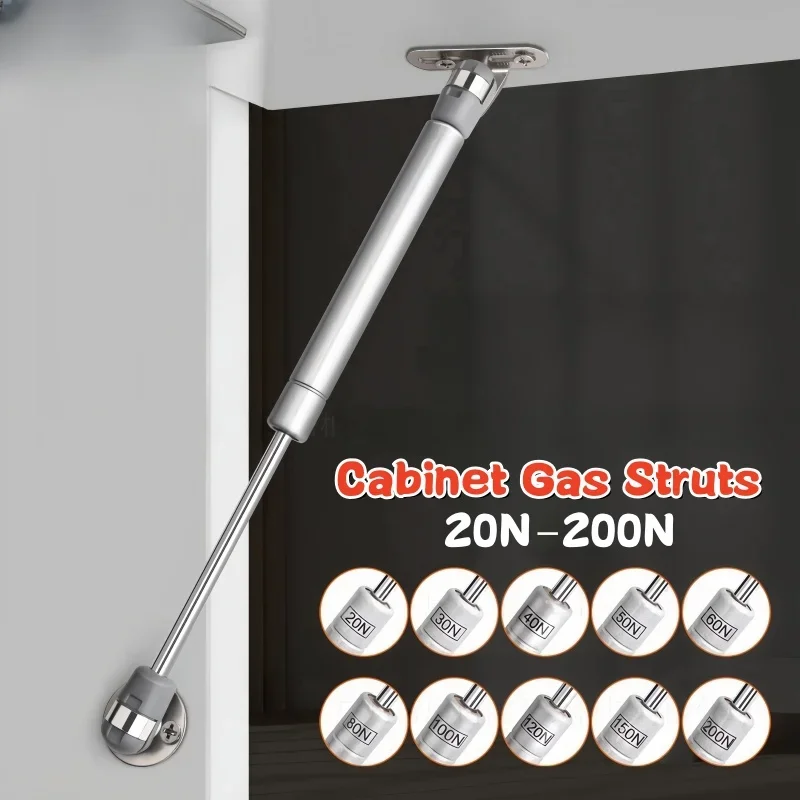 20N-200N Kupfer Kraft Schrank Tür Lift Unterstützung Gasdruckfeder Hydraulische Scharnier Küche Schrank Gas Frühling Scharniere Möbel Hardware Image