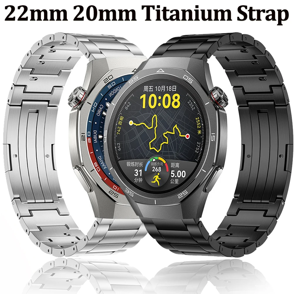 Schnellverschluss-Titanarmband für Huawei Watch GT5 Pro/GT5 4 3 2 46 mm/4 3 Pro Armband Armband für 22 mm 20 mm Amazfit GTR/GTS 4 Image