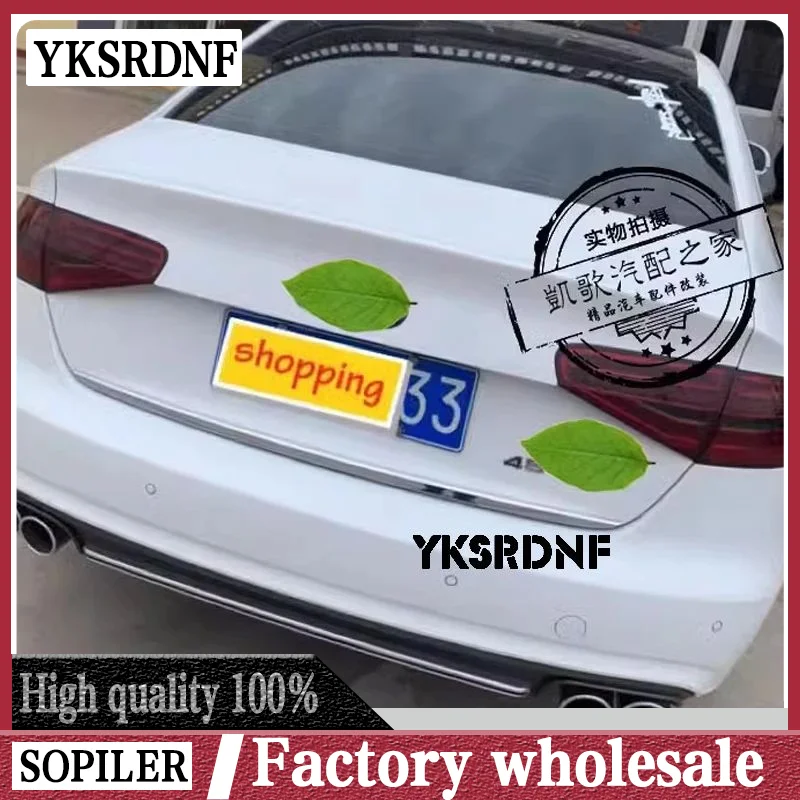 Pp Hecks toß stange Lippen diffusor Auspuffend rohr für Audi A4 B8 B16.5 Standard Stoßstange/Sline Stoßstange 2013-2017 S4 Stil Image