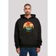 Kapuzenpullover F4NT4STIC "Sonnenuntergang Berglandschaft", Herren, Gr. L, schwarz, Obermaterial: 100% Baumwolle, casual, oversize, Langarm, Pullover, Premium Qualität