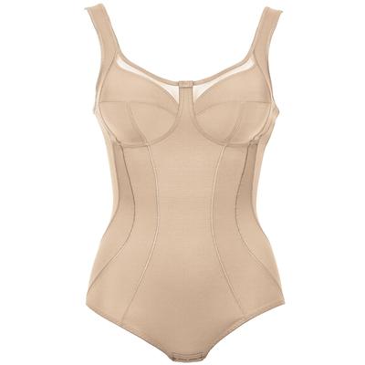 Miederbody ANITA "Komfort Korselett Clara", Damen, Gr. 100, Cup E, beige (sand), Stoff, Obermaterial: 60% Polyamid PA. 4