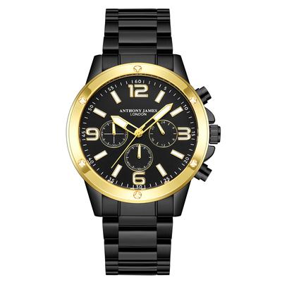 Handmontierte Anthony James Limited Edition Grandoise Automatikuhr Schwarz Image