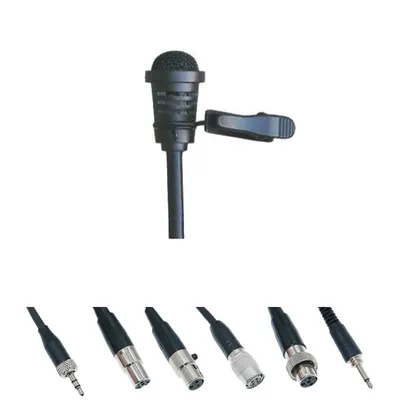 ME4 cardioid lavalier microphone designed for use in Sennheiser AKG Shure Wireless Pocket emitter