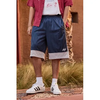 iets frans. Navy Basketball Tricot Shorts - Navy XS at Urban Outfitters