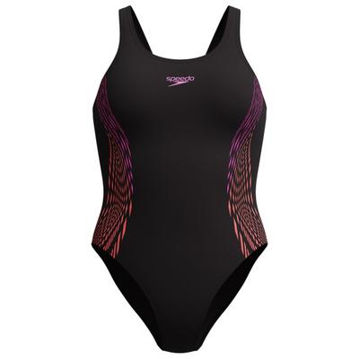 Speedo - Women's Placement Muscleback - Badeanzug Gr 34 schwarz Image